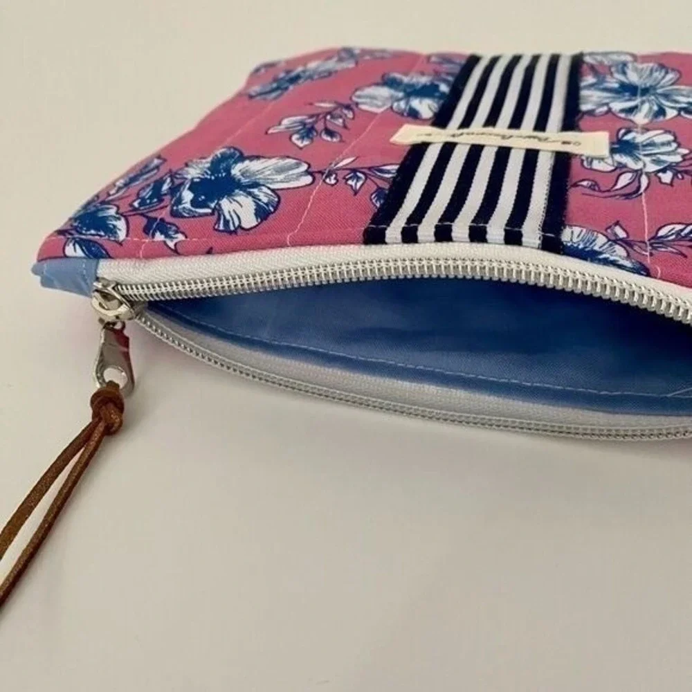 Handmade Makeup Bag Cosmetic Pouch Floral Zipper Travel‎